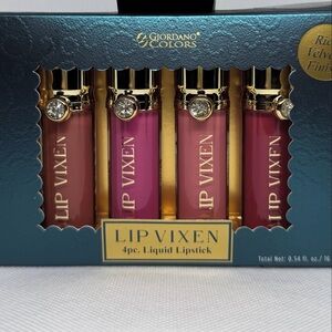 Giordano Colors Lip Vixen Liquid Lipstick Set - Vibrant Pink and Red